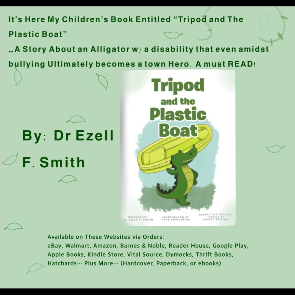 Tripod and the plastic boat an amazing book for kids I love it and you will too😍